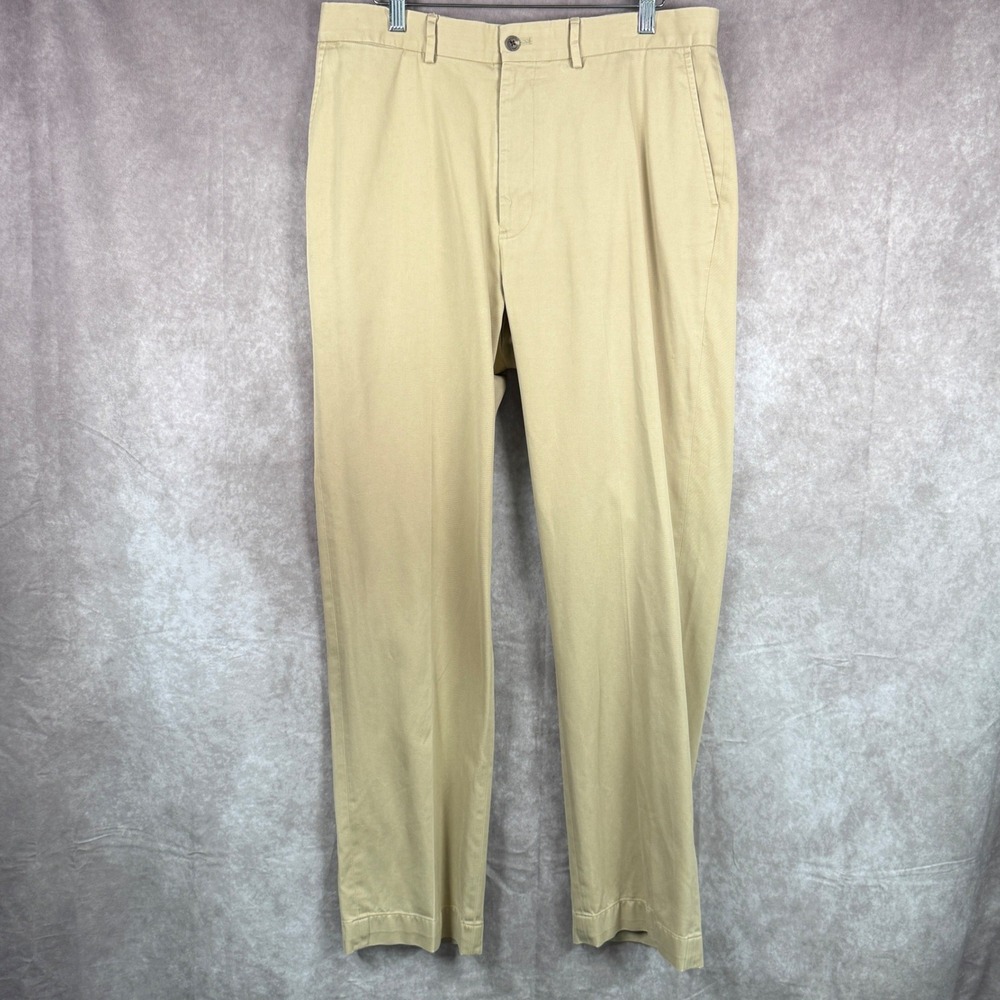 Polo Golf Ralph Lauren Mens 34x32 Tan Khaki Pima Cotton Micromodal Chino Pants